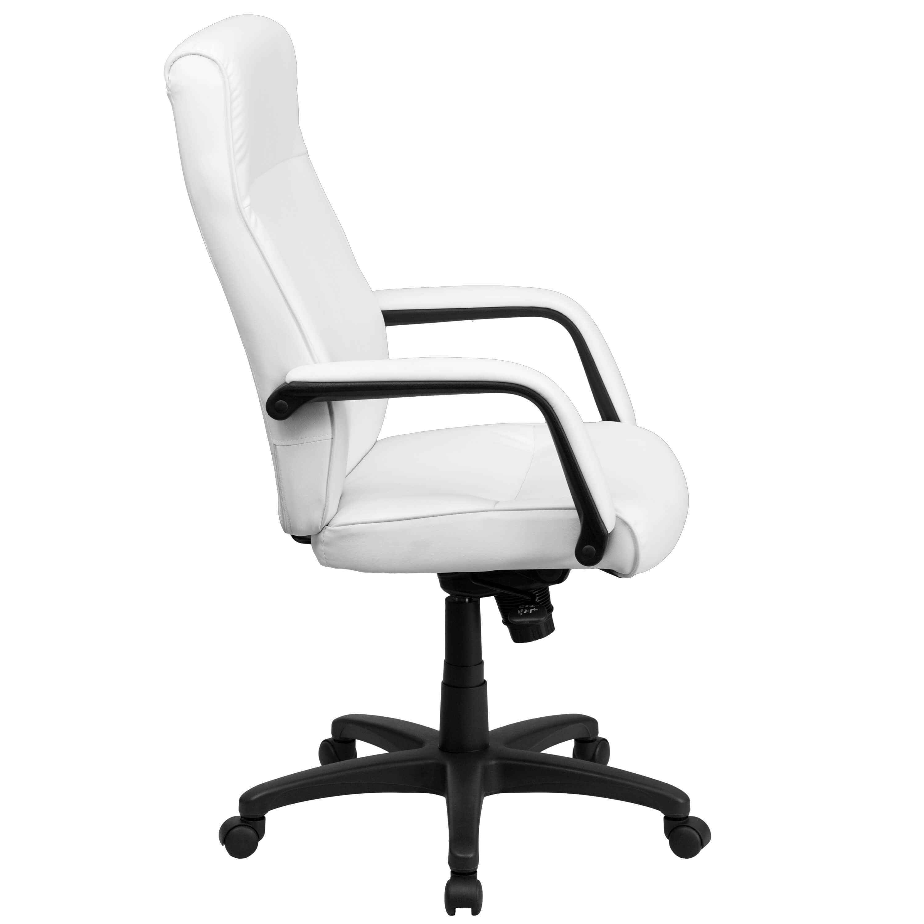 High back office chair side view