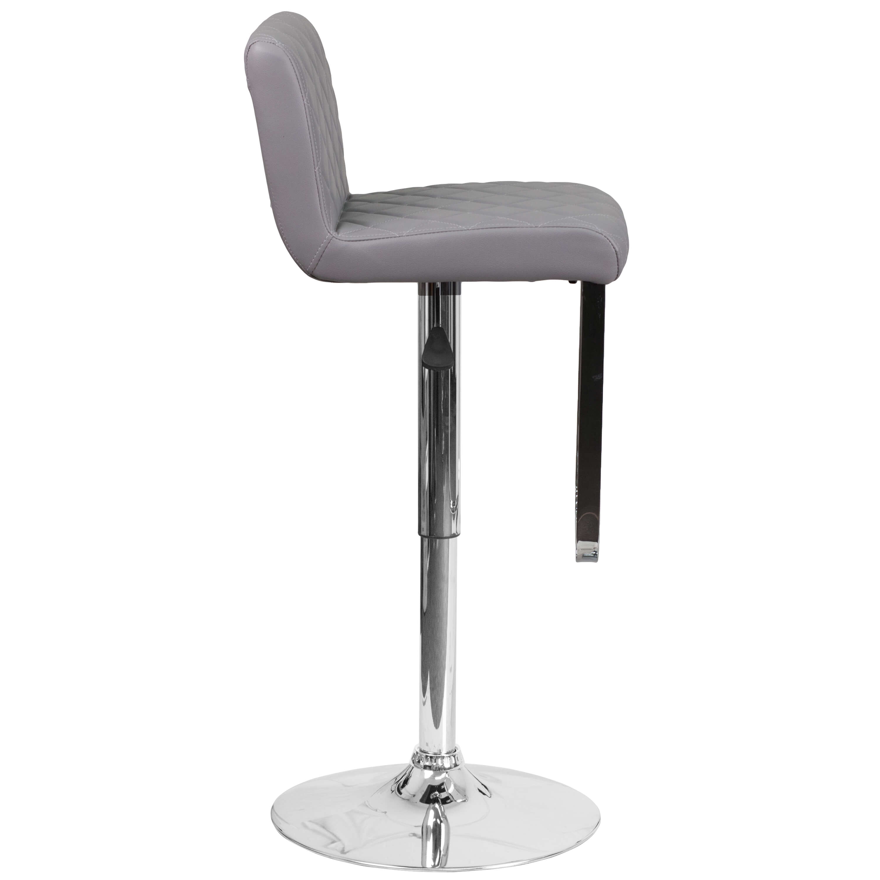 High bar stools side view