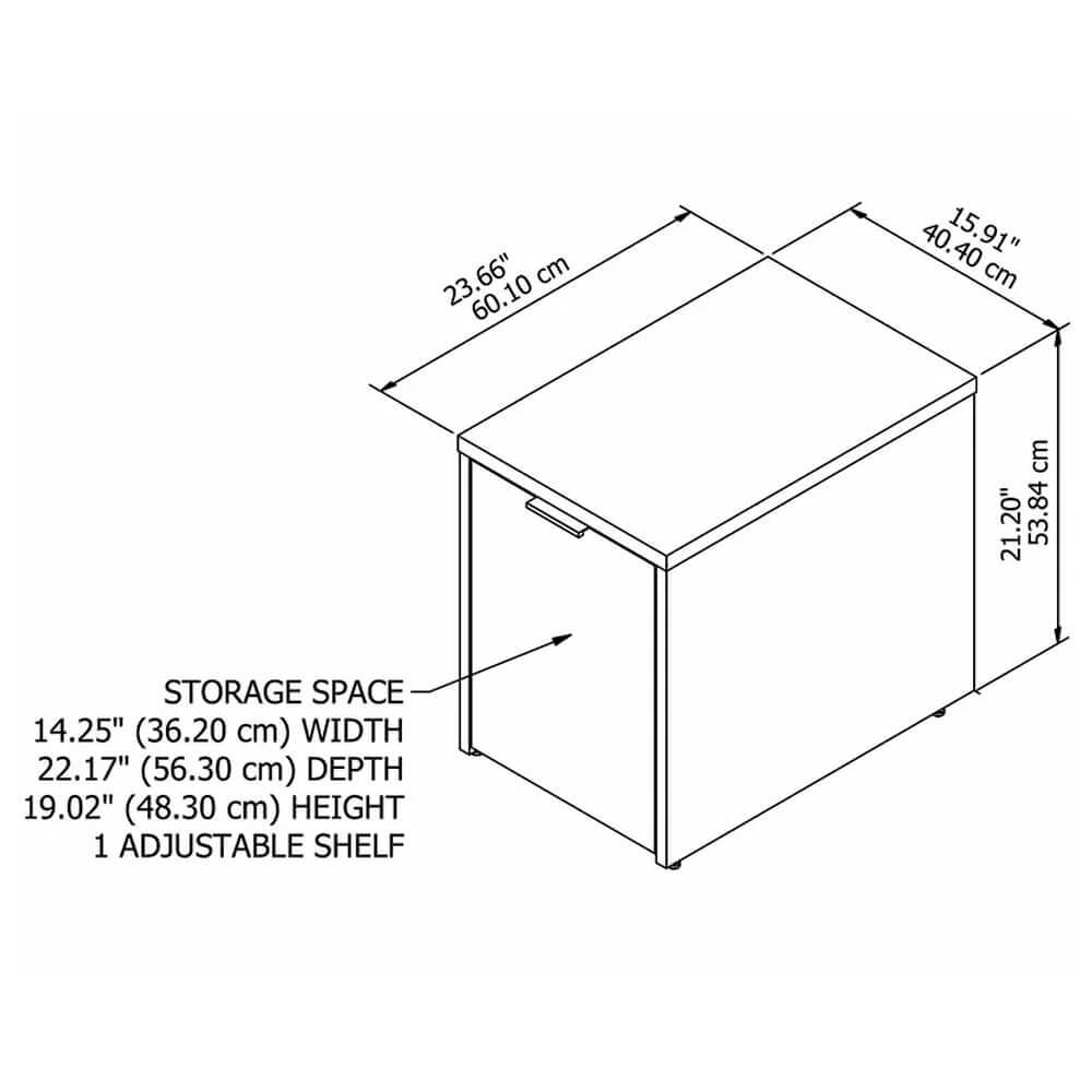Ho2 home office storage cabinets with door layout