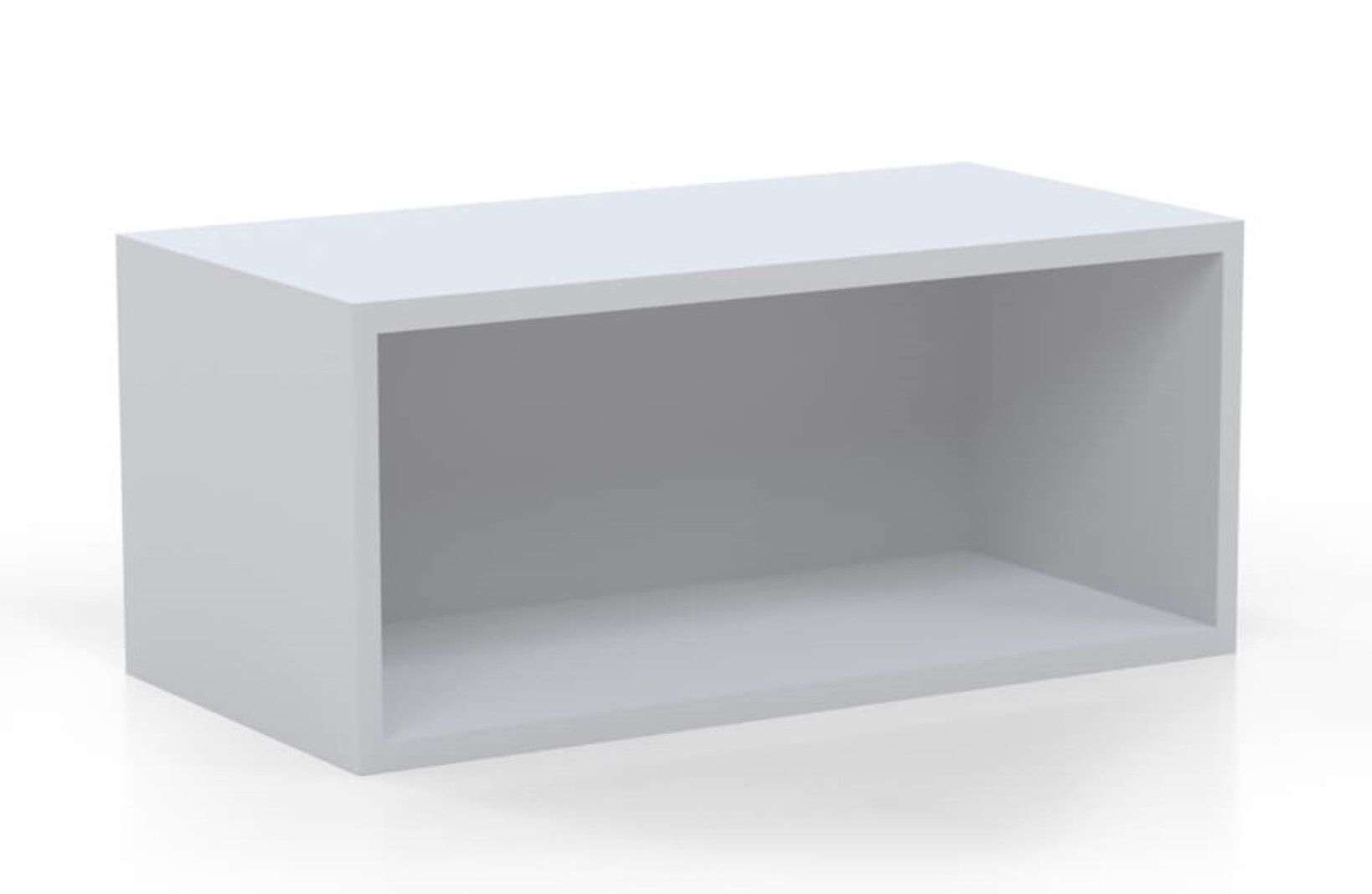 L shaped table desk wall mount hutch white_preview