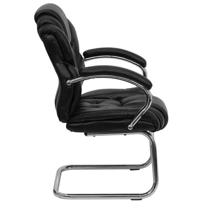 Office chair without wheels side