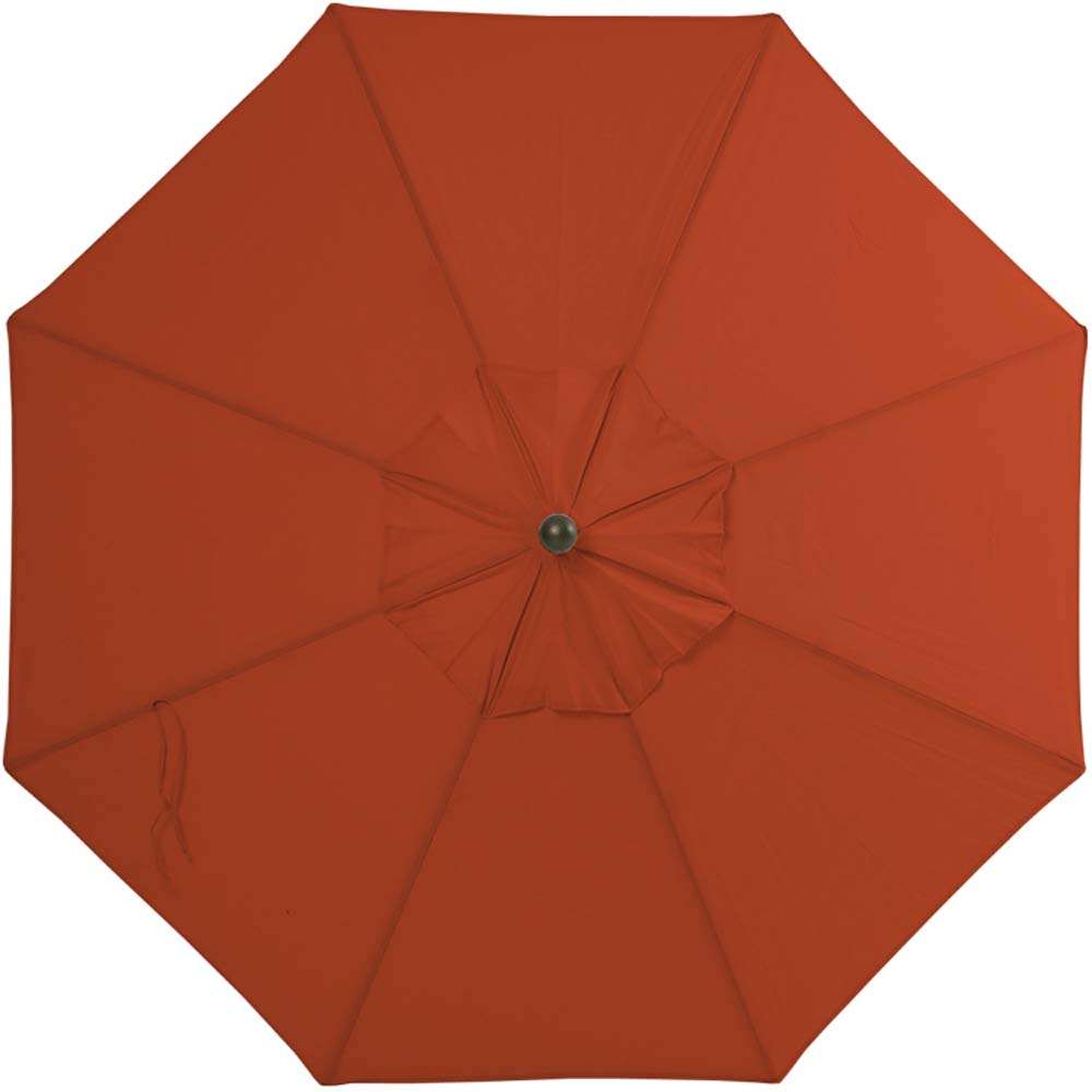 Outdoor cantilever umbrella top view