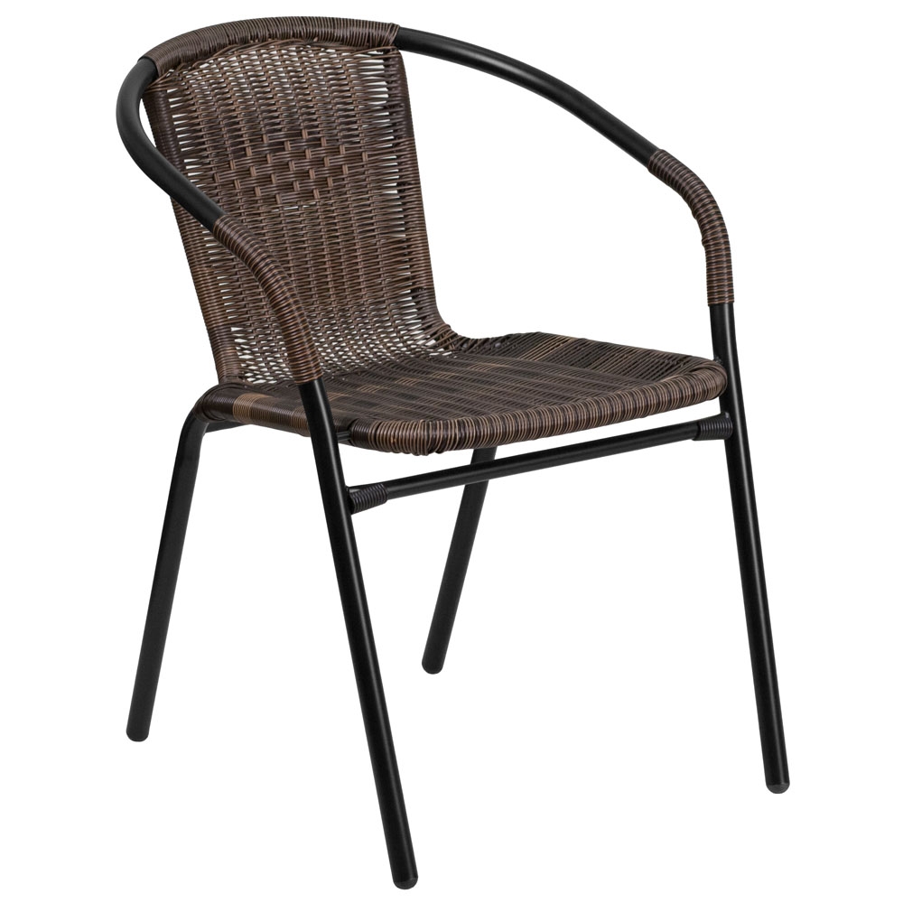 Outdoor patio chairs CUB TLH 037 DK BN GG FLA