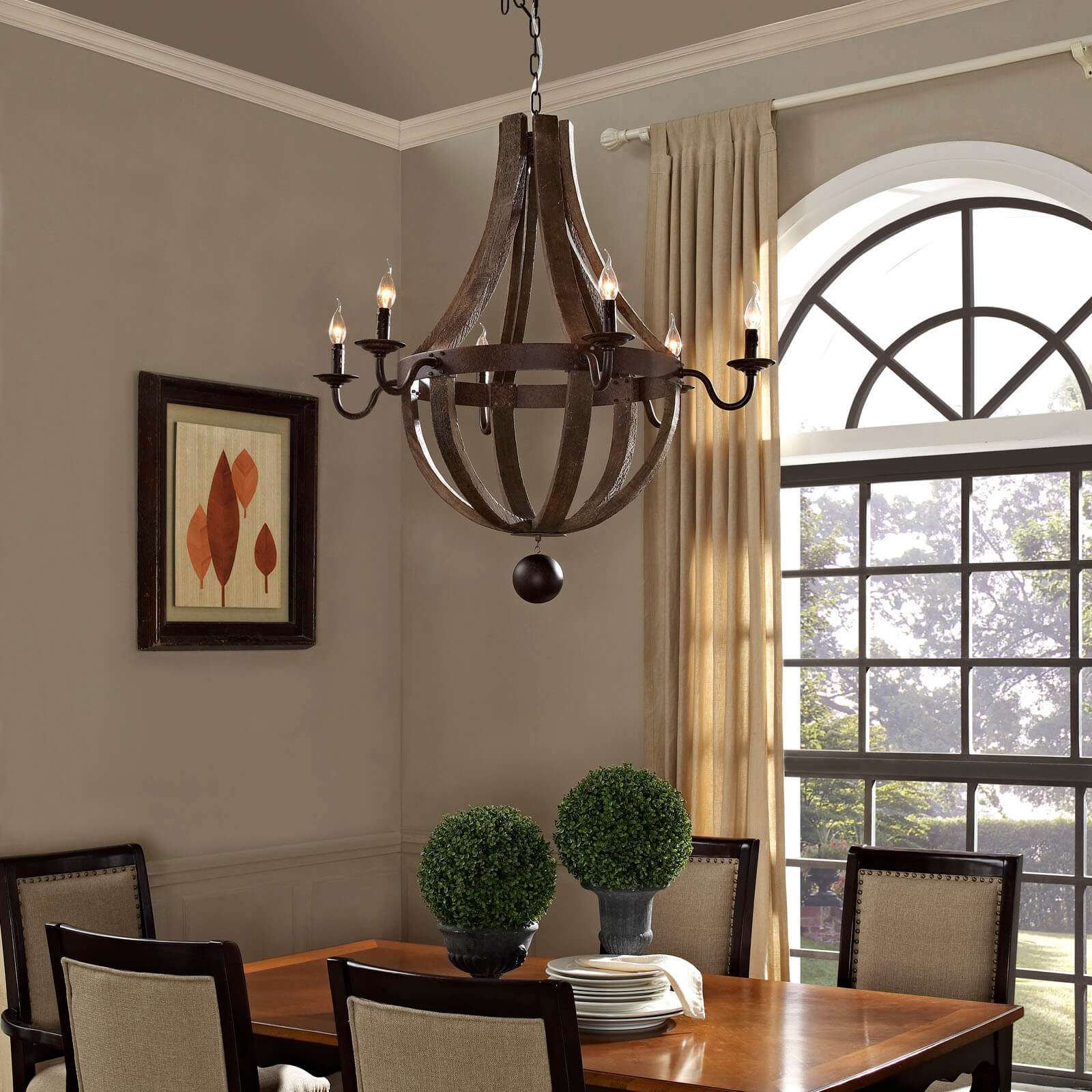 Vintage ceiling light fixtures environmental view