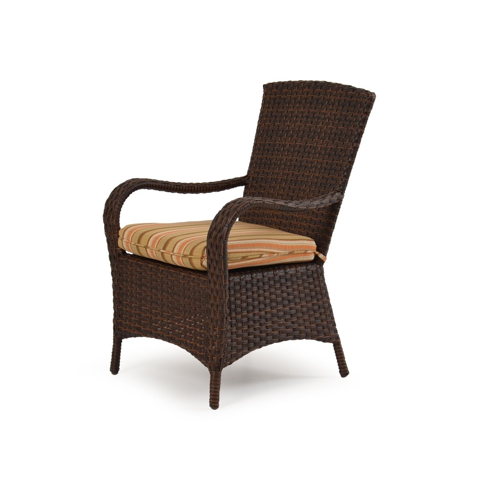 Wicker patio chairs side view