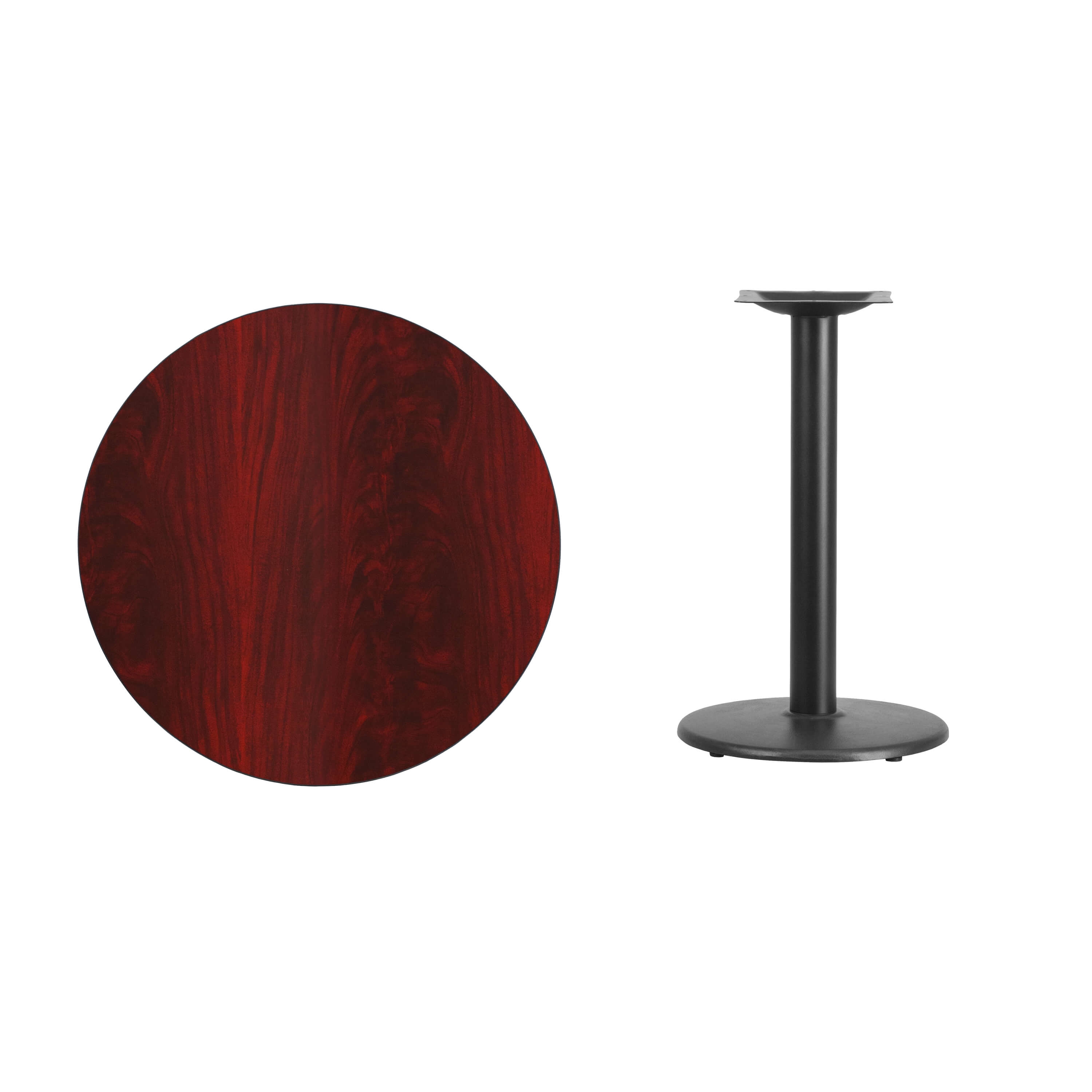 30inch round laminate table parts