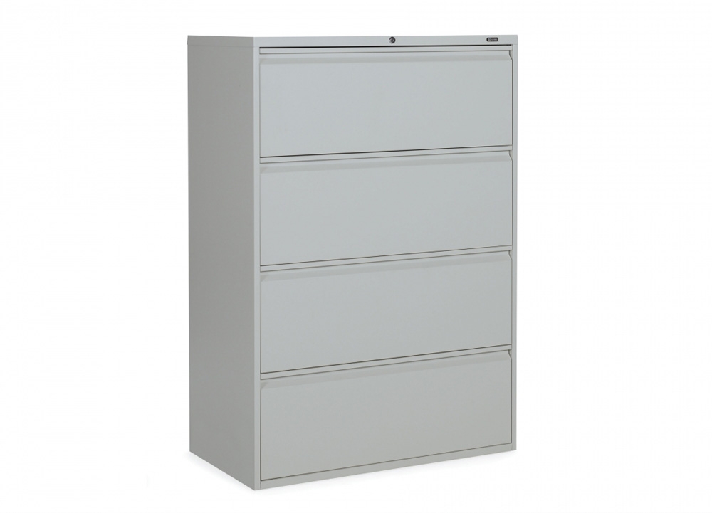 4 drawer lateral file cabinet CUB 1930P 4F12 LGR OLG