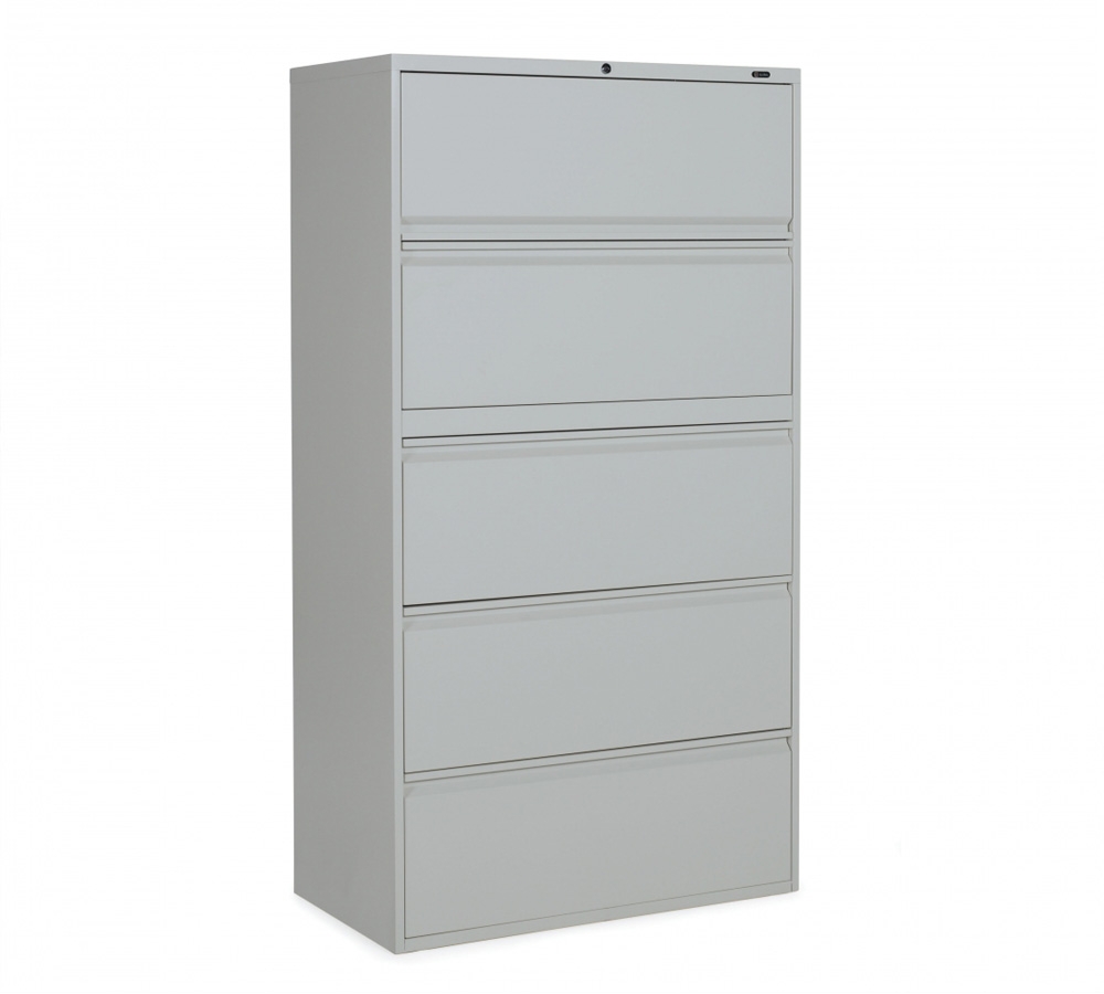 5 drawer file cabinet CUB 1930P 5F12 LGR OLG
