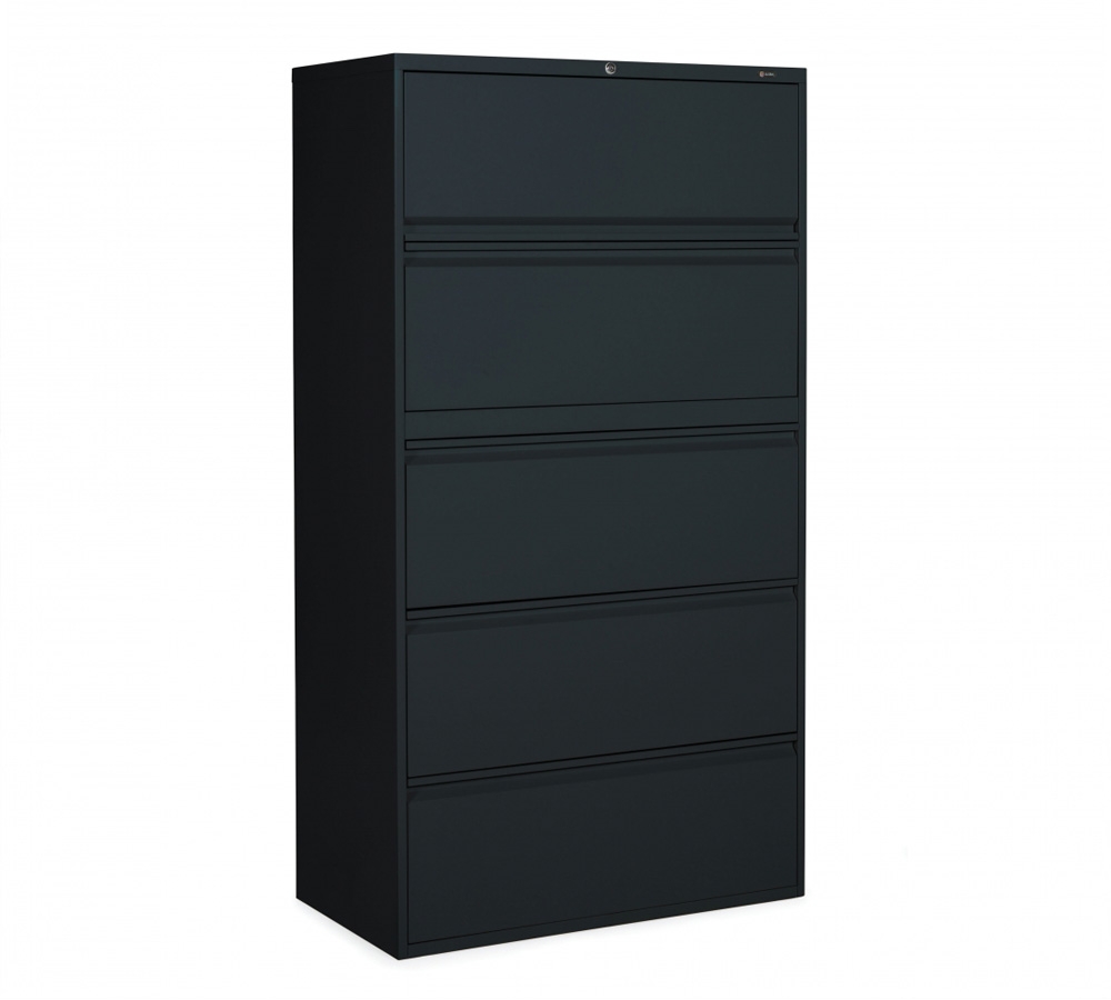 5 drawer file cabinet CUB 1942P 5F12 BLK OLG