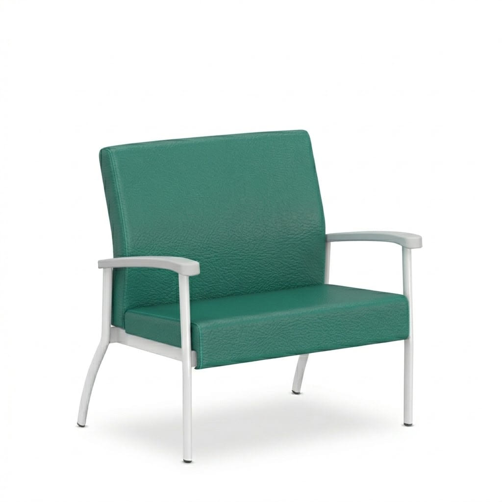 Armchair left link low green Armchair left link low green