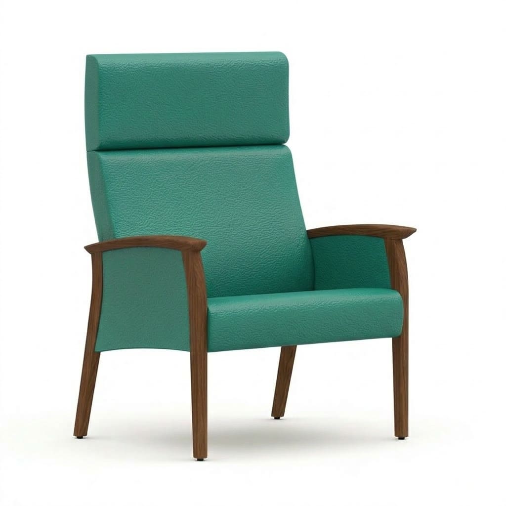 Bariatric chair close arm green