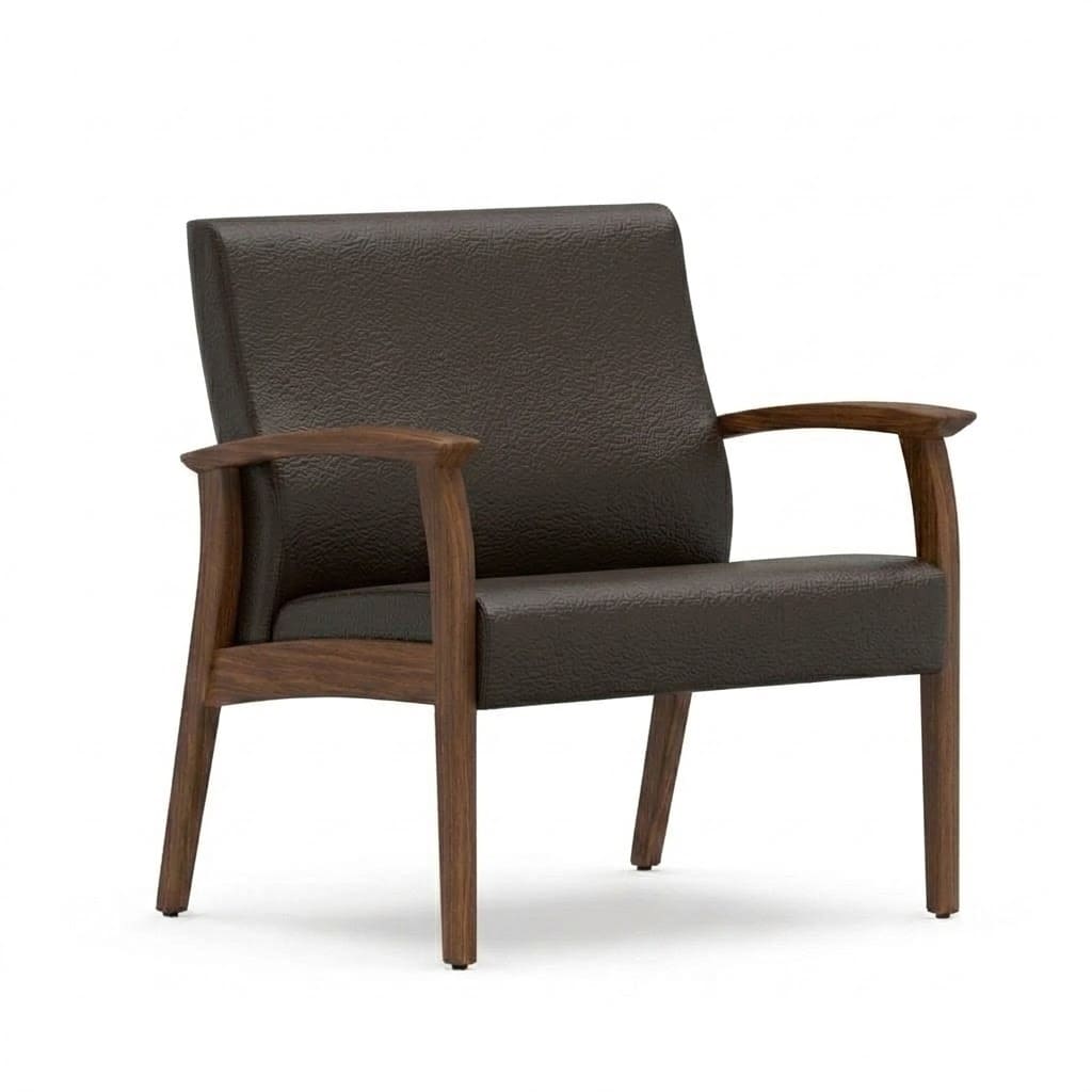 Big bariatric chair espresso 1