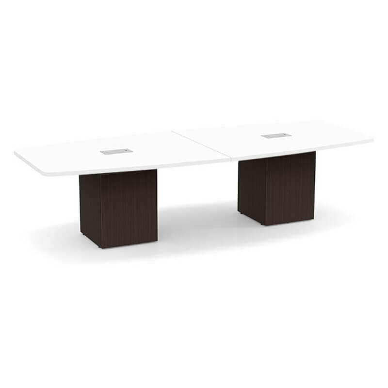 Boat shape white top espresso base 1 Boat shape white top espresso base 1