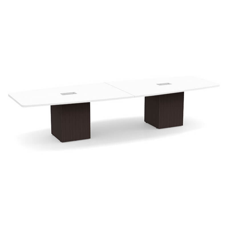 Boat shape white top espresso base 2 Boat shape white top espresso base 2