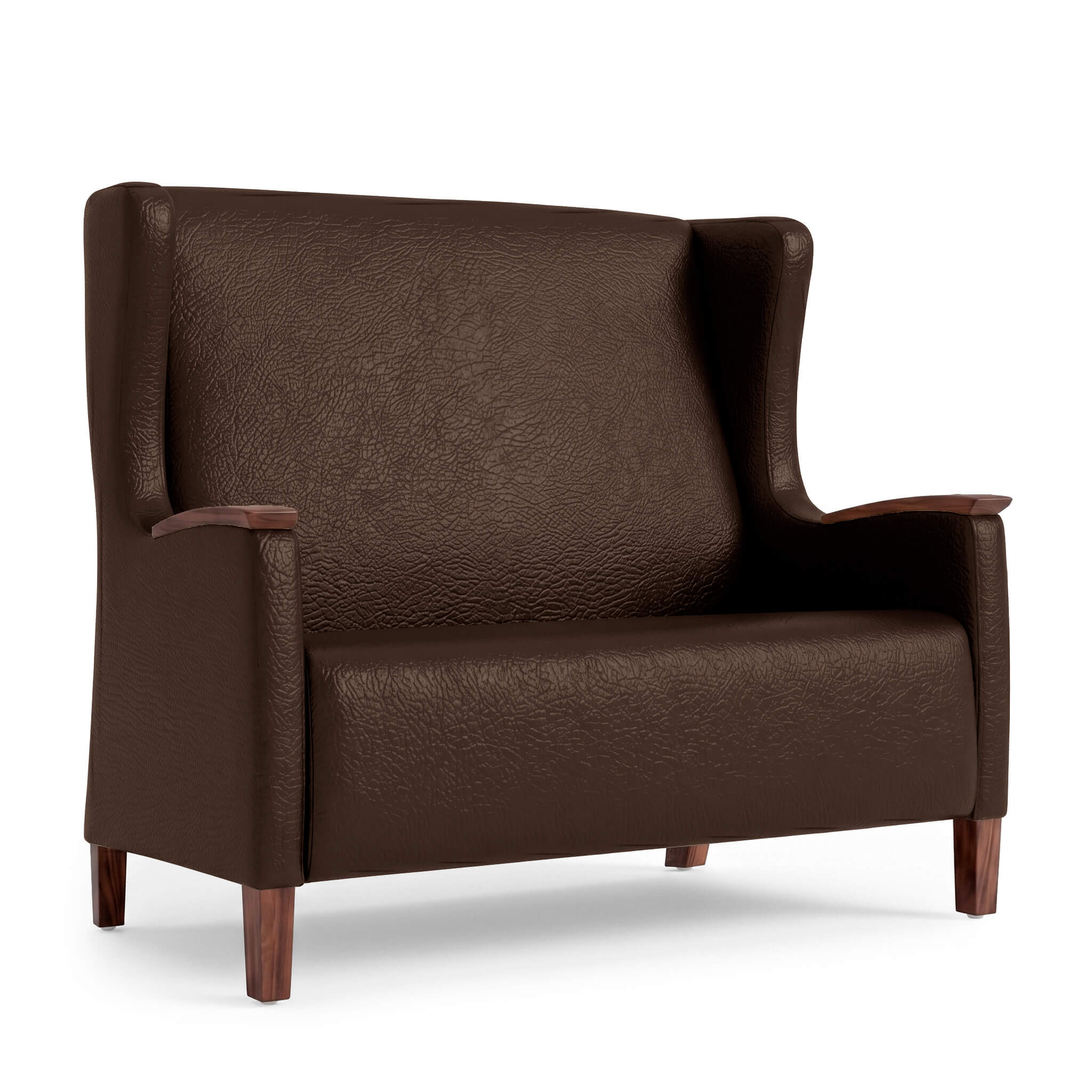 Curaform wingback two seat dark chocolate Curaform wingback two seat dark chocolate