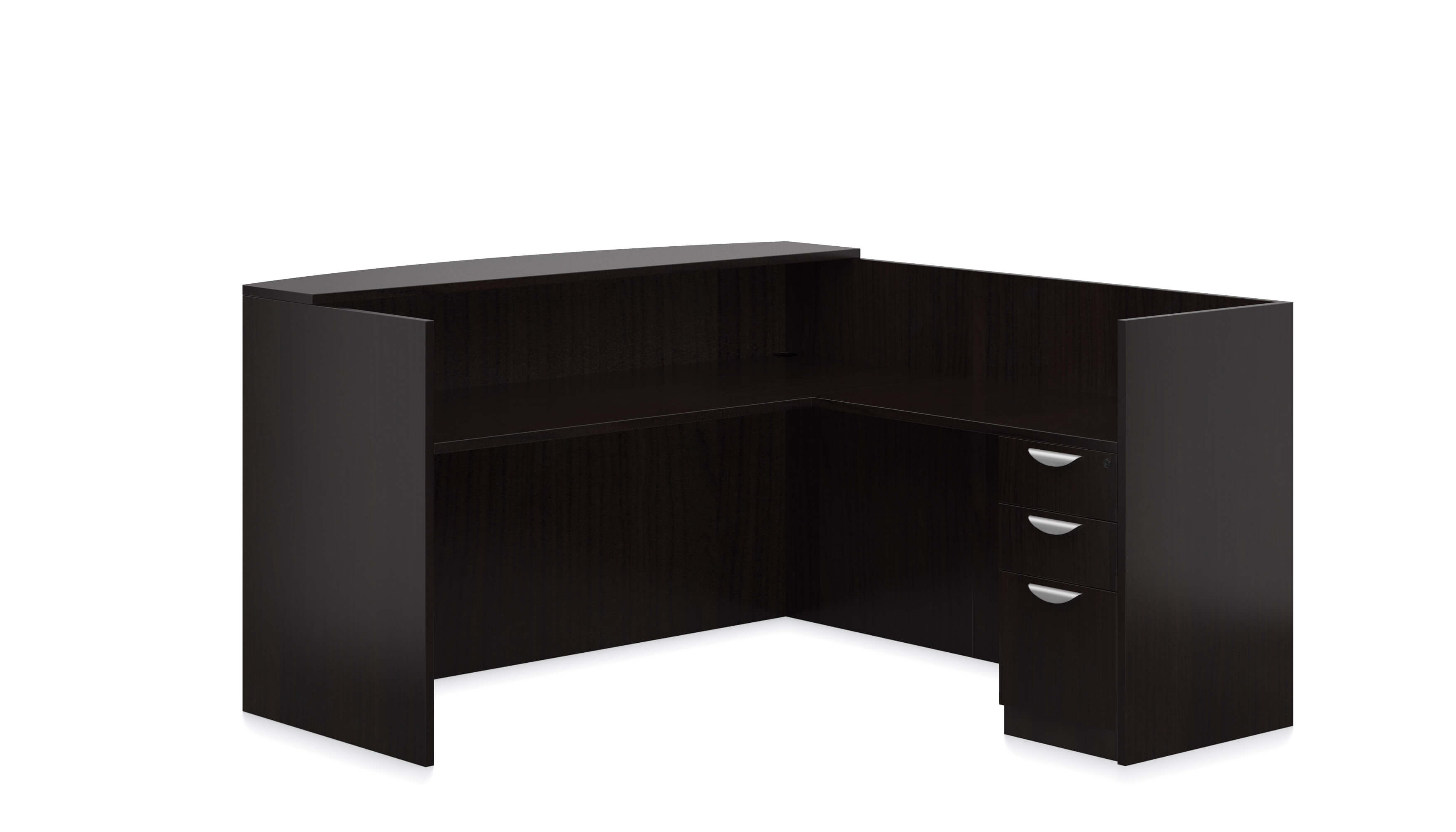 L Shaped Reception Desk CUB SL O AEL OTG