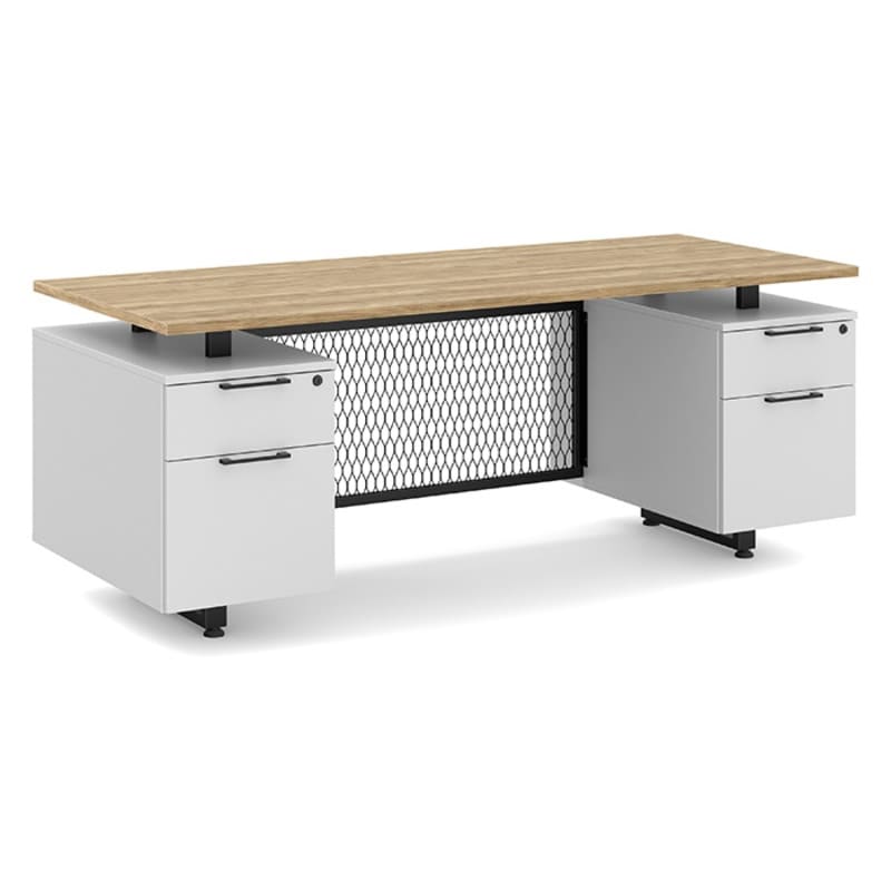 Straight office desk aspen top 2 Straight office desk aspen top 2