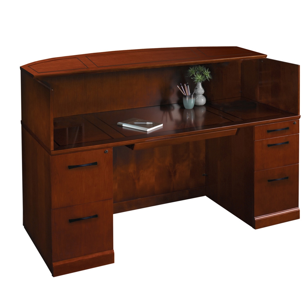 Wood reception desk CUB SRCD BCHER MAY