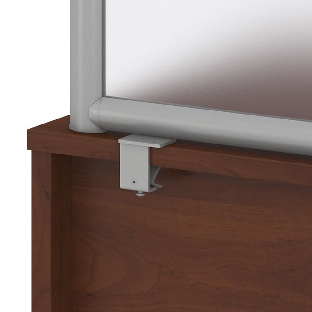 Acrylic desk dividers detail