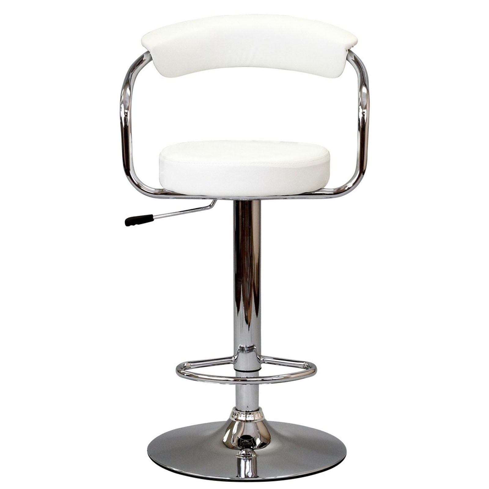 Adjustable height bar stols front view