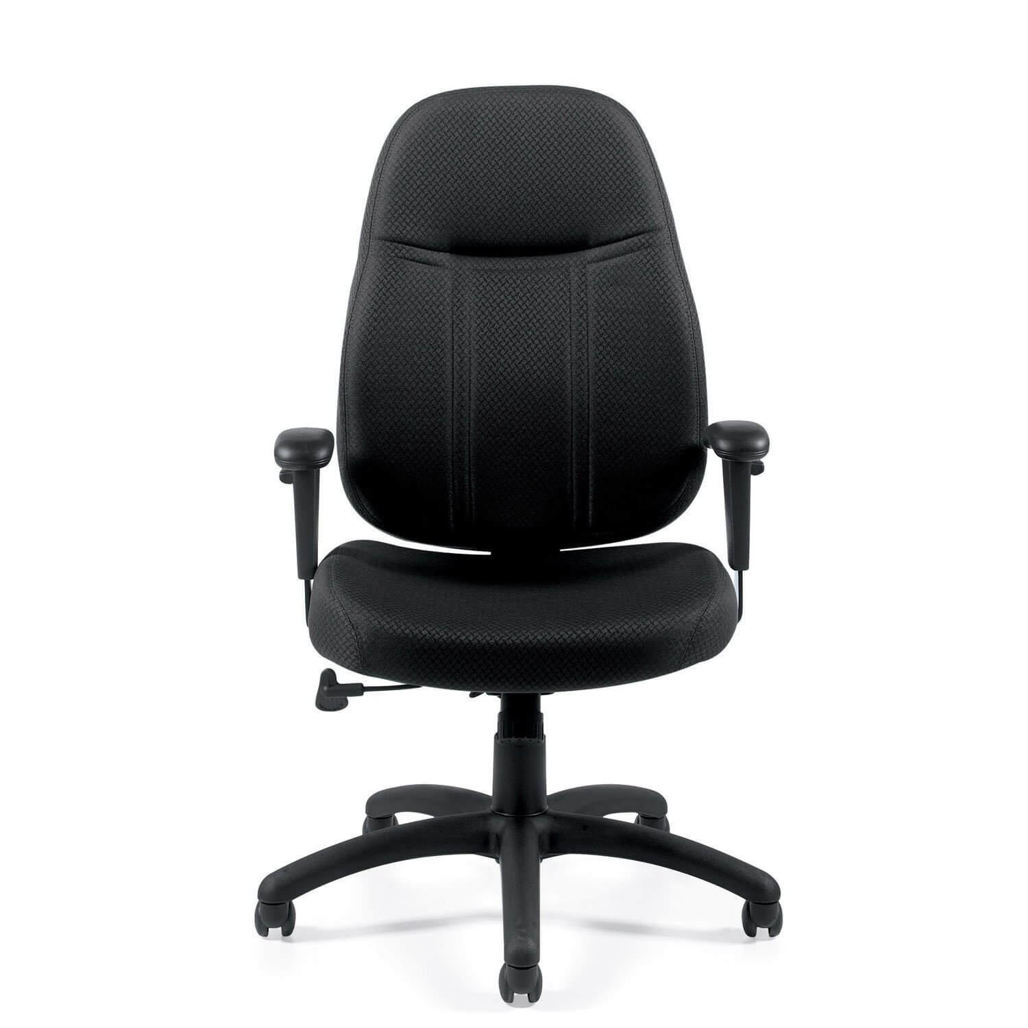 Adjustable office chair front view
