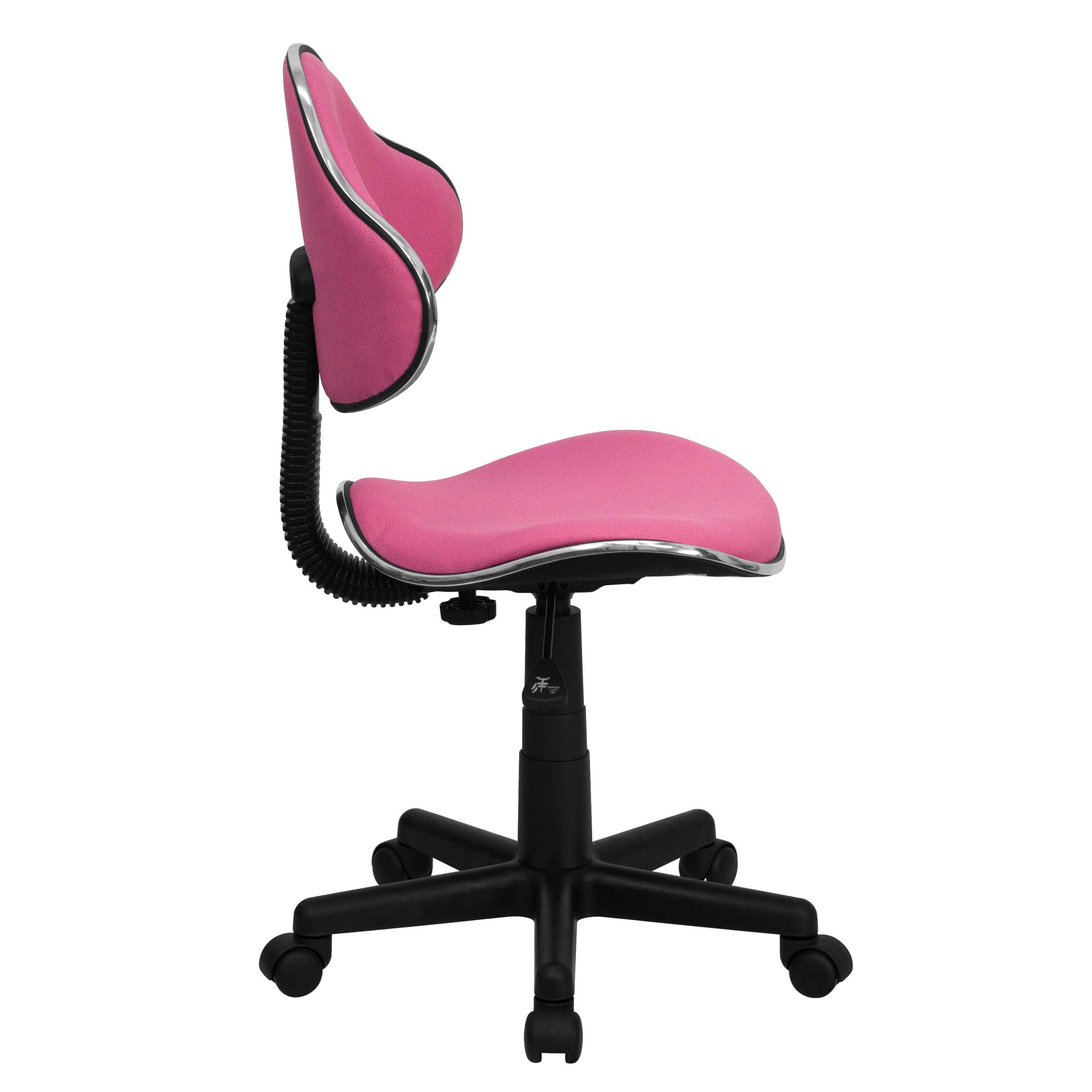 Armless office chair side view