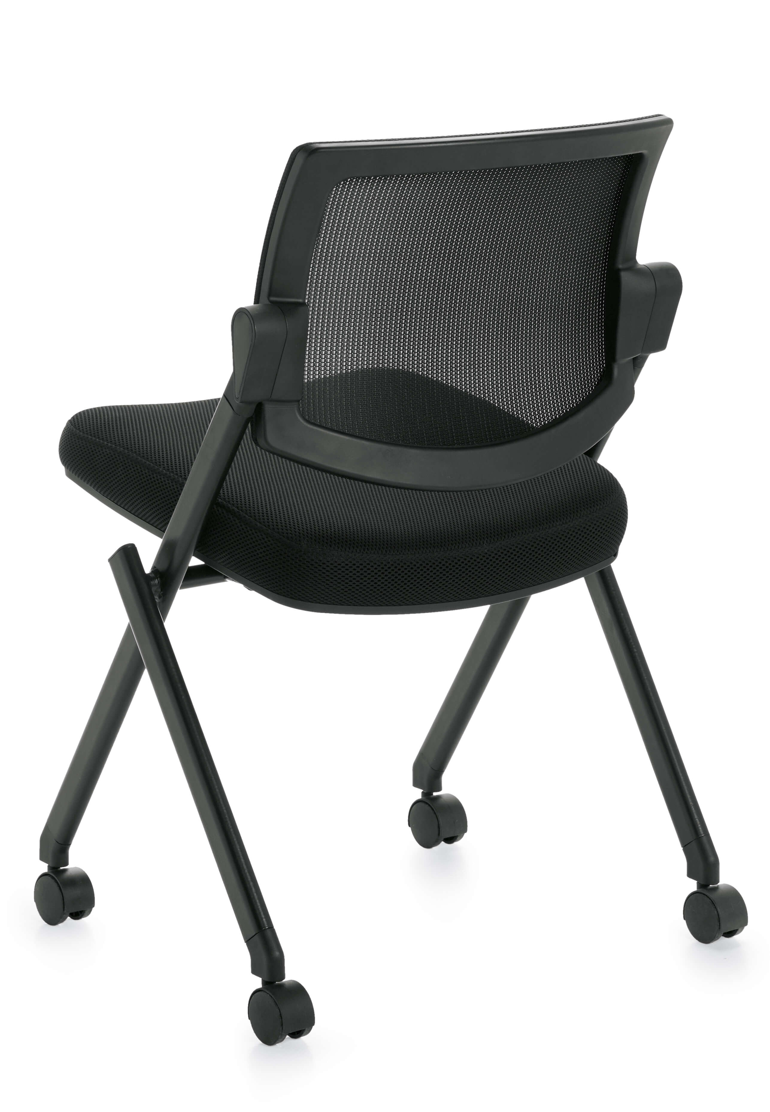 Armless office chairs back