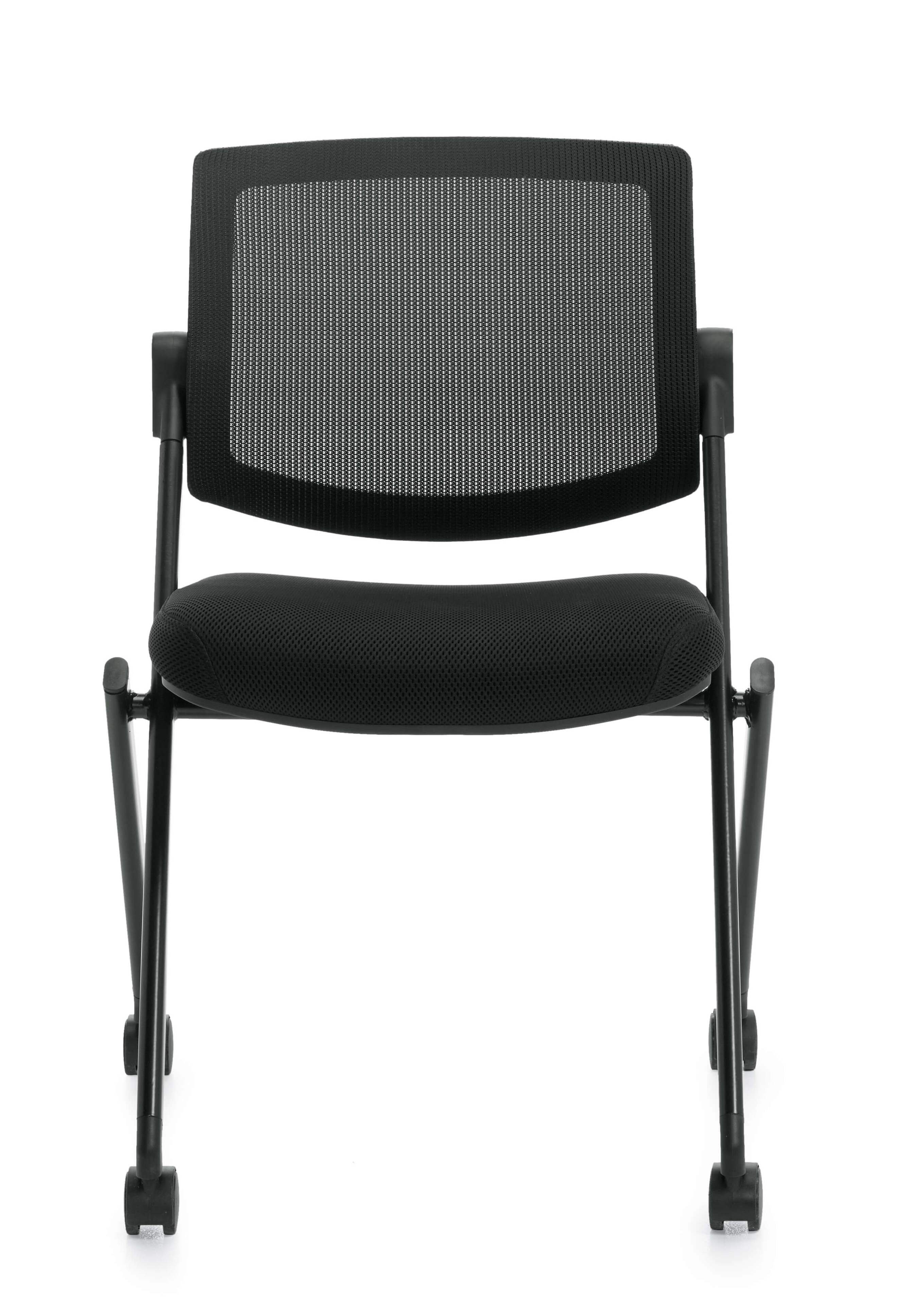 Armless office chairs front 1