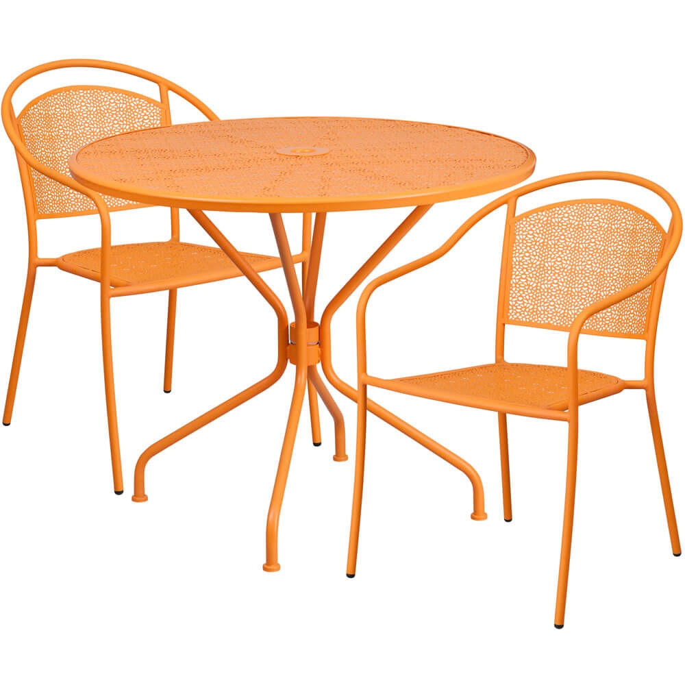 Bistro table set CUB CO 35RD 03CHR2 OR GG FLA