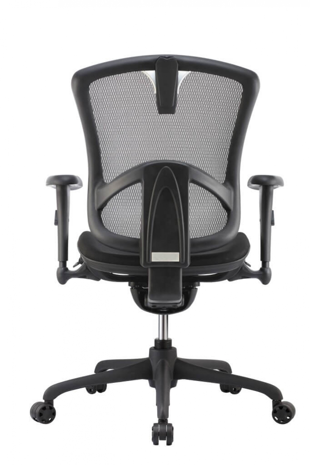 Black Office Chair Rear View 