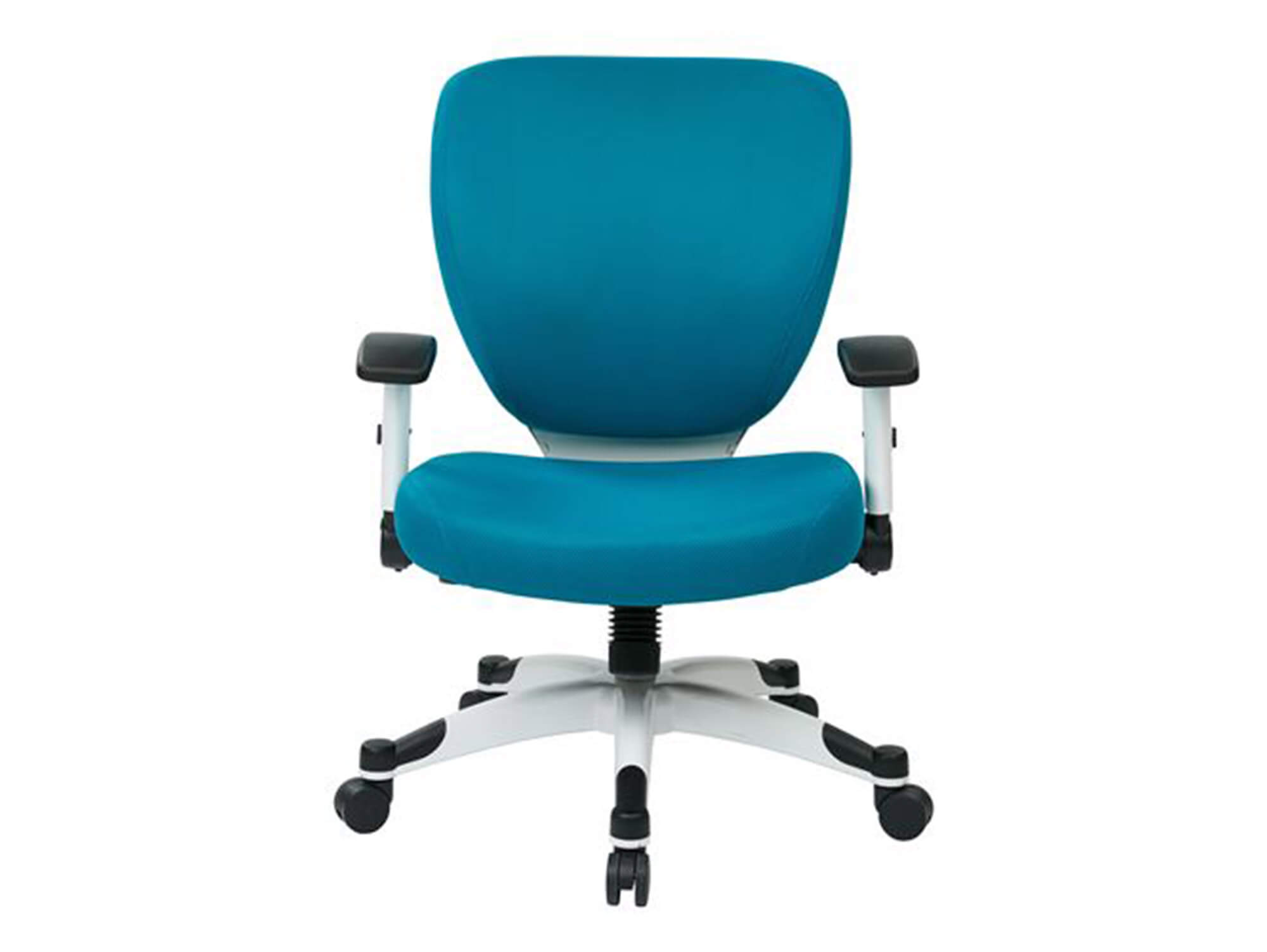 Blue desk chair front