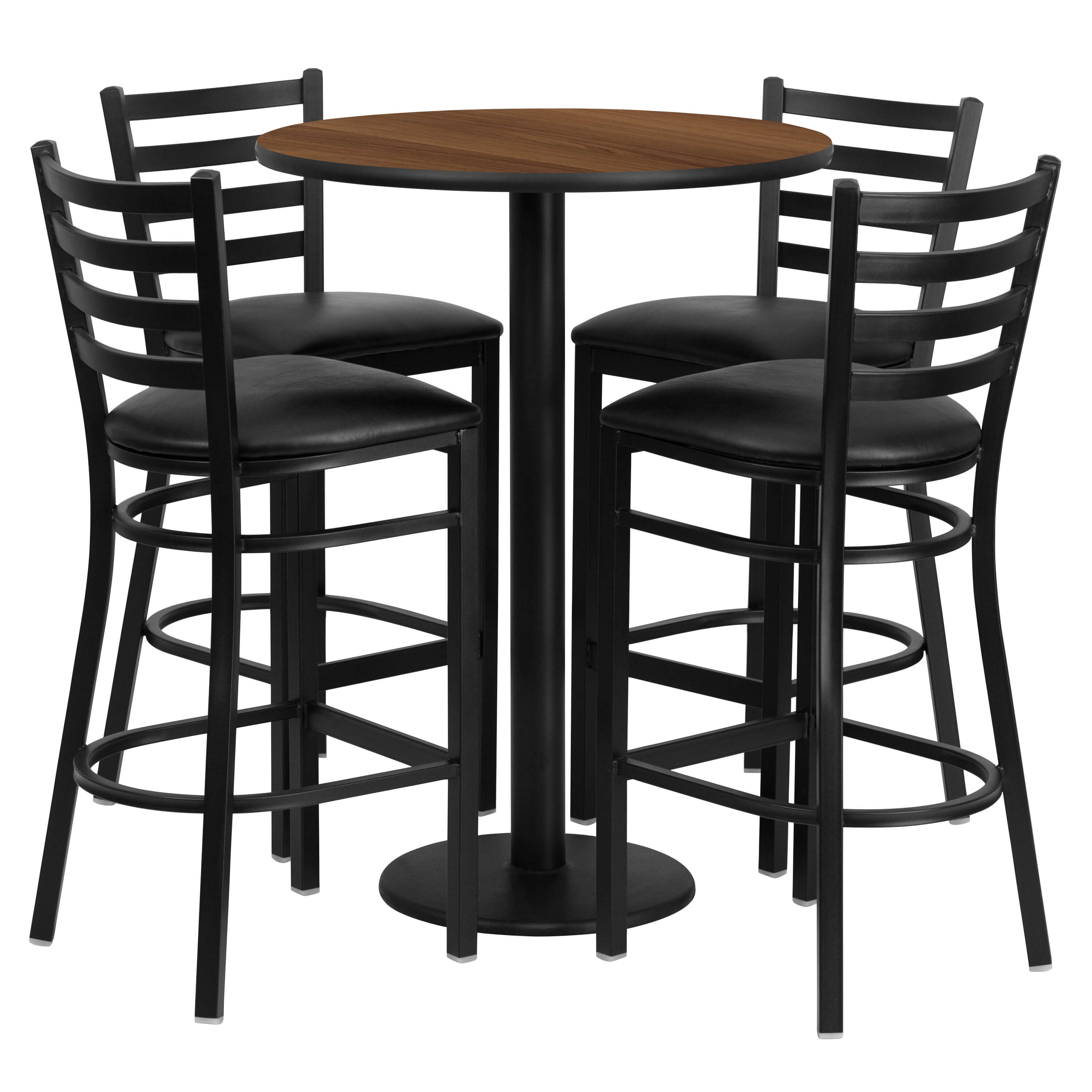 High Top Table Set Benedict 30inch Round Pub Table And Chairs Set