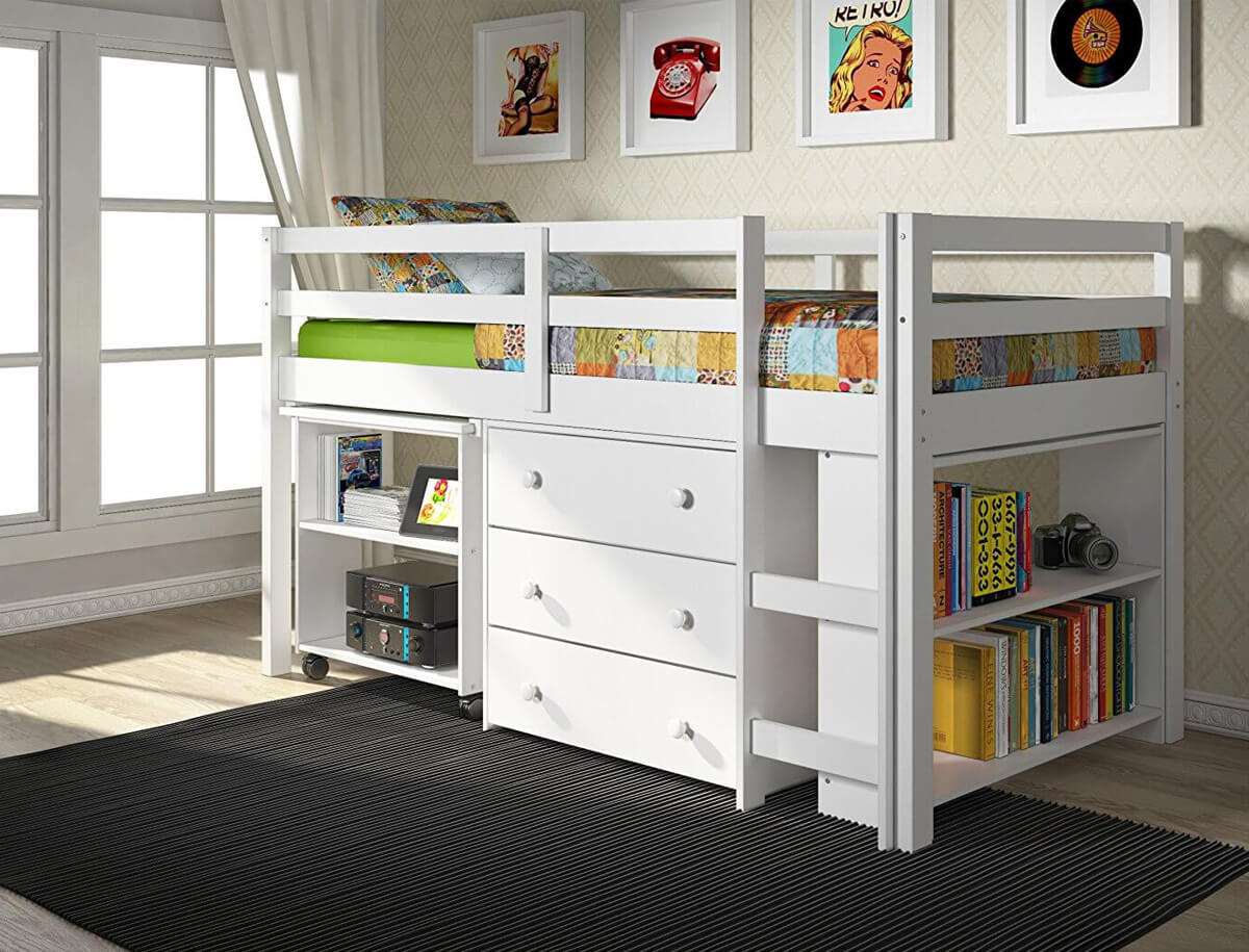 childrens bed with drawers