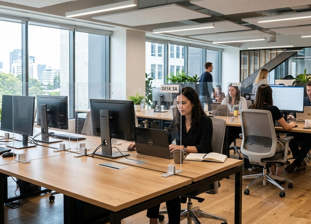 Clear acrylic freestanding desk screen CA30H Clear acrylic freestanding desk screen CA30H