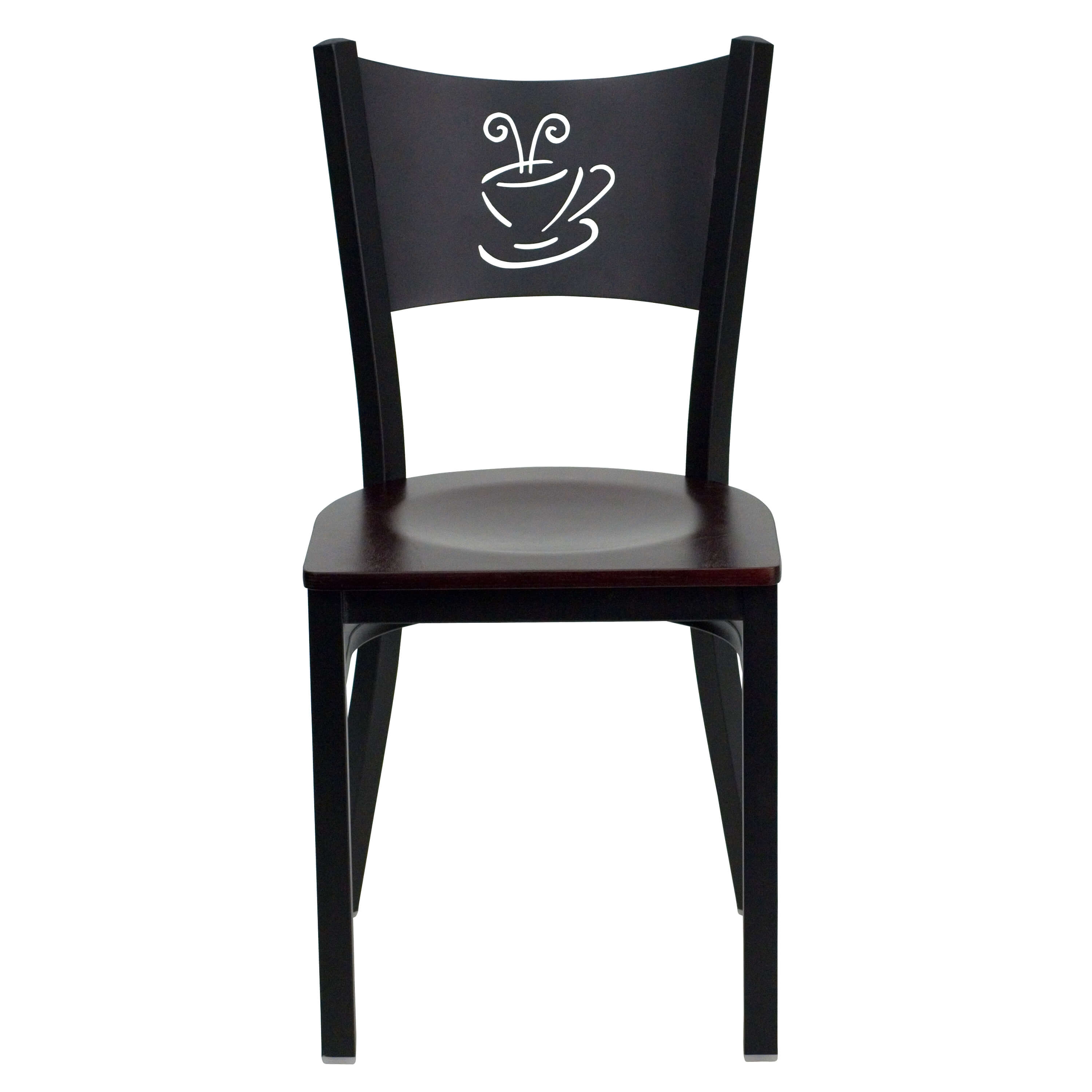 Coffe back casual dining chair front view