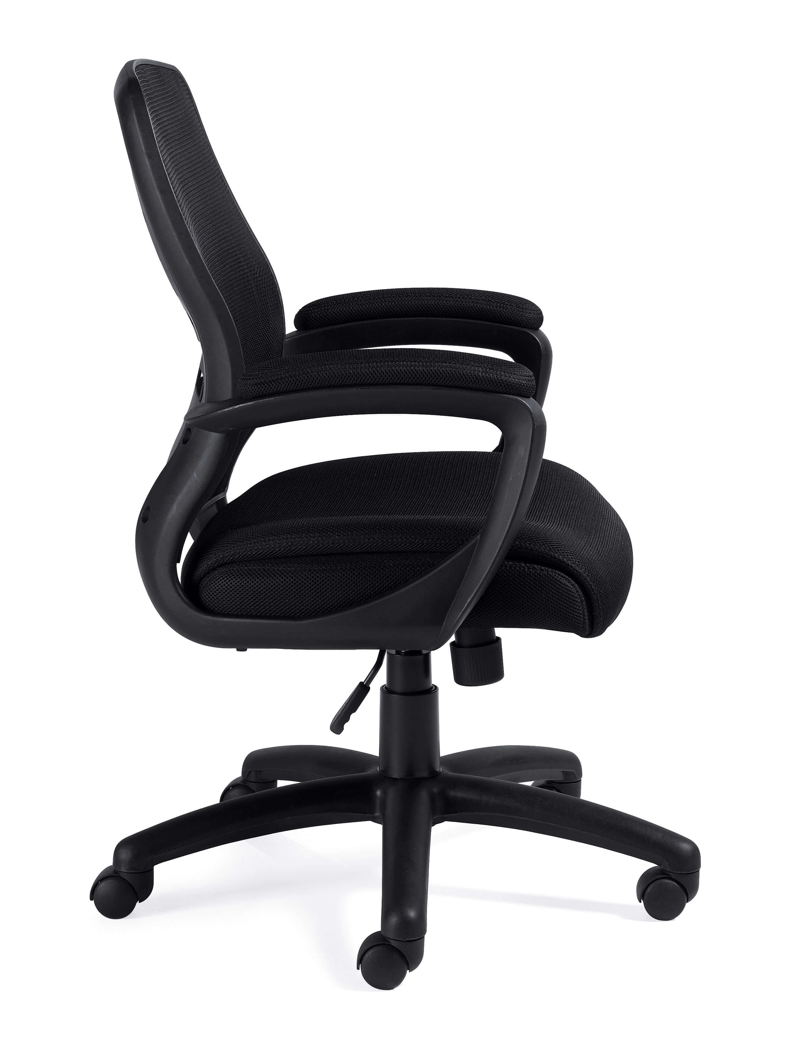Comfortable desk chairs side view