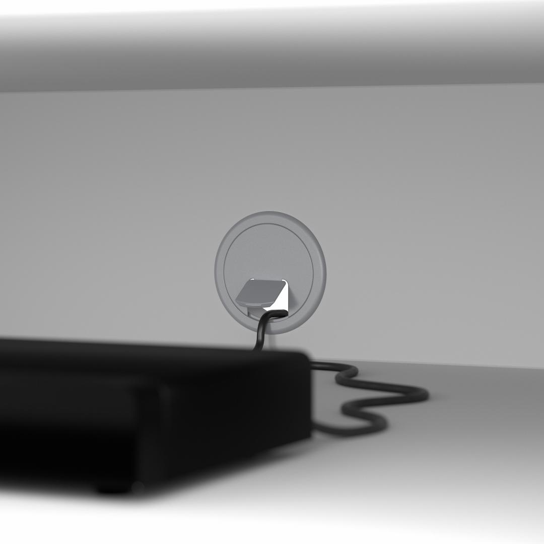 Besto conference room storage and accessories grommet