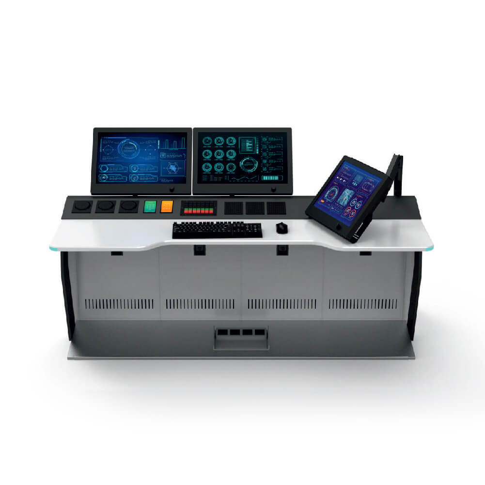 Air trafic control station front