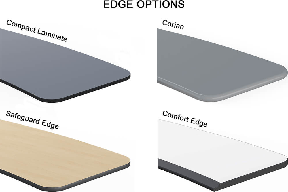 Sleekline laminates edge options picture