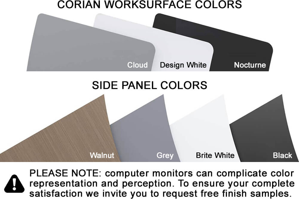 Sleekline laminates side corian colors img