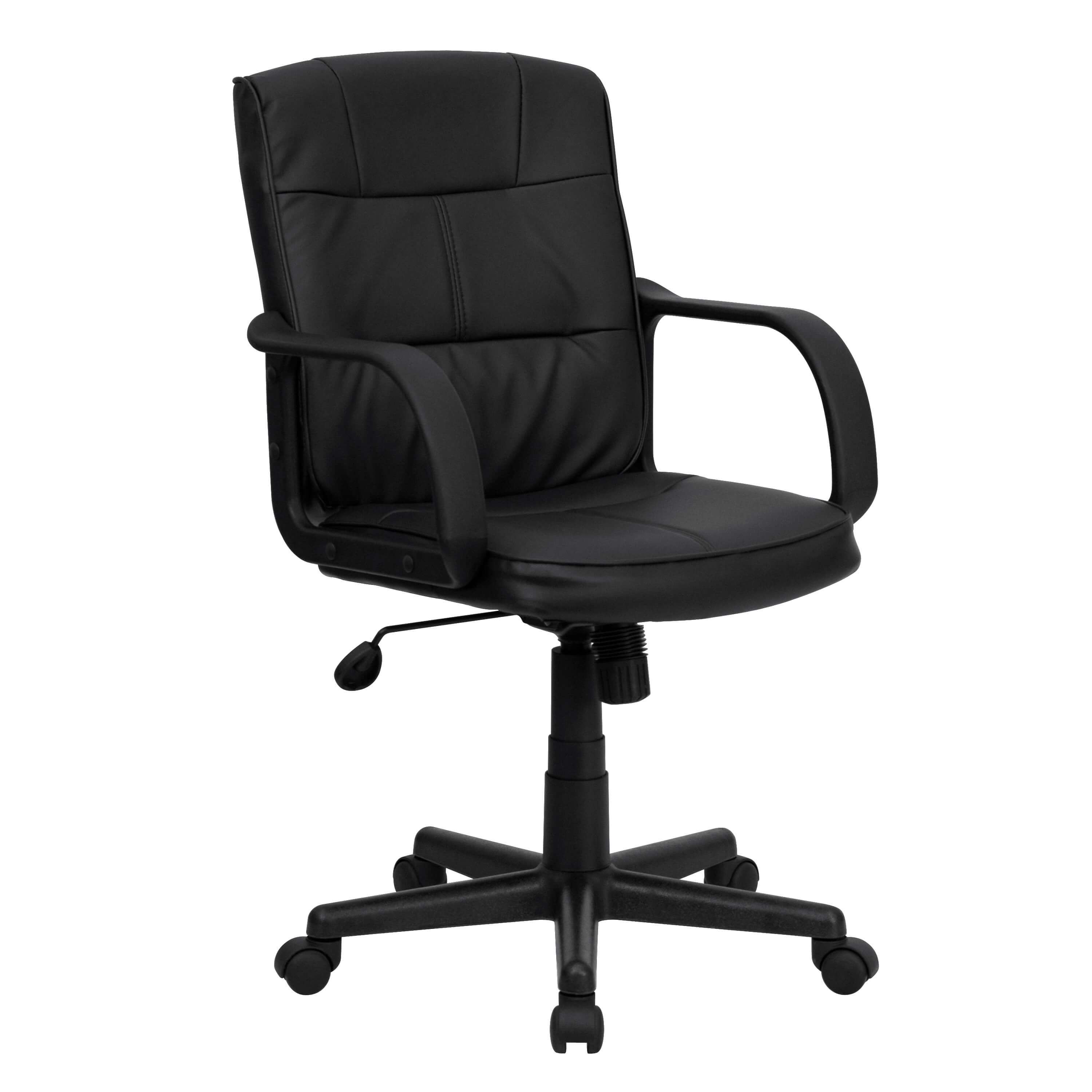 Discount Chairs Under $150 - Dorado Black Leather Office Chair