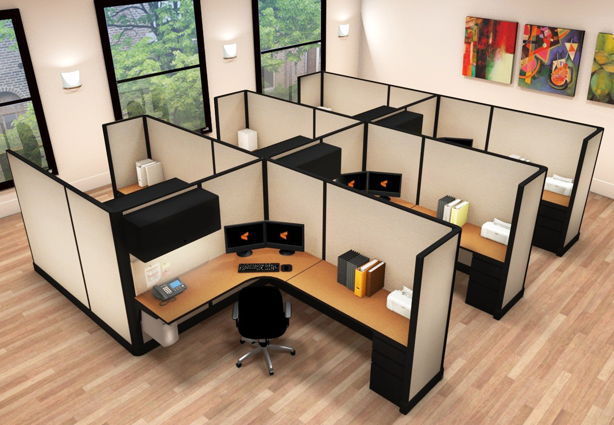 O2 series large cubicles 6x8x67 cluster
