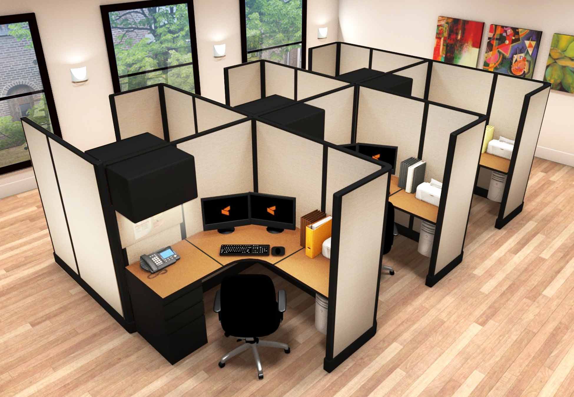 O2 series medium size cubicles 5x5x67 cluster
