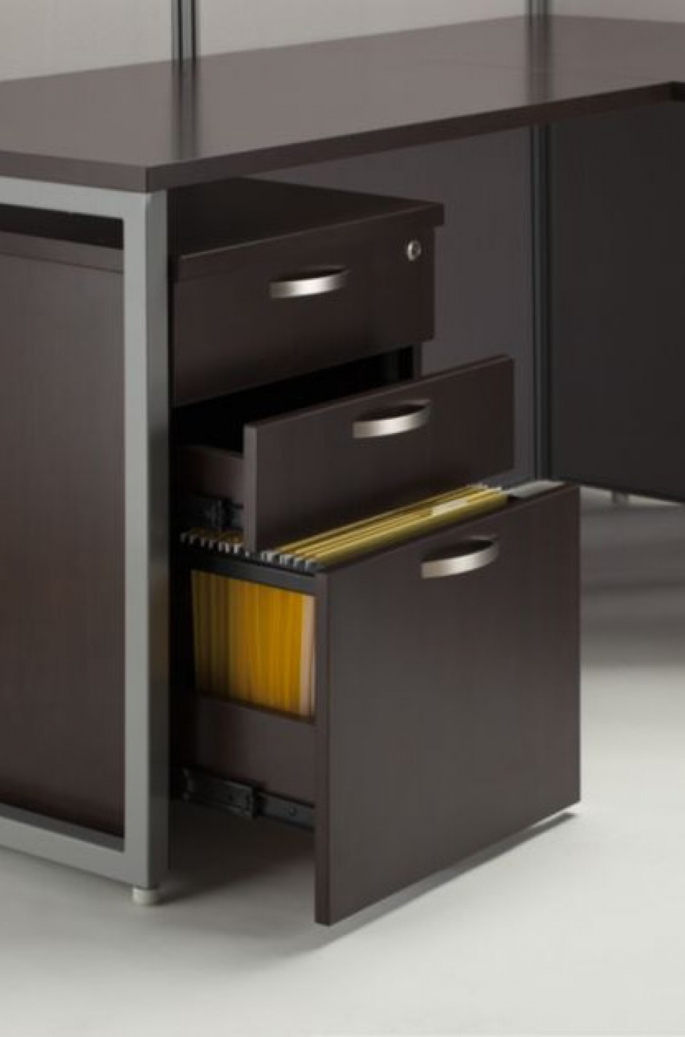 60x60 L Shaped Workstation Desks With Storage Cubicle Desk Filing Drawers Open