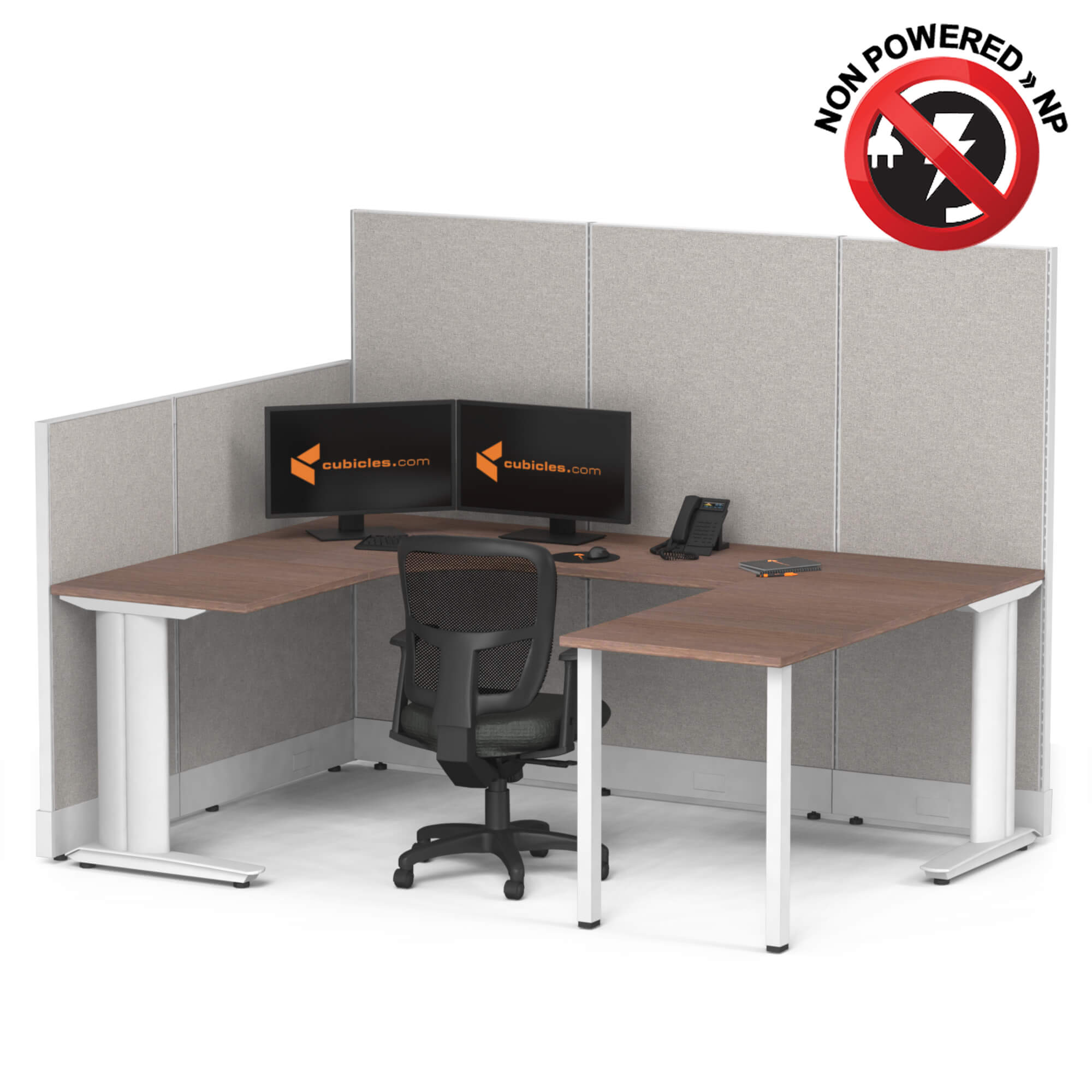 Cubicle desk u shaped 1pack non powered