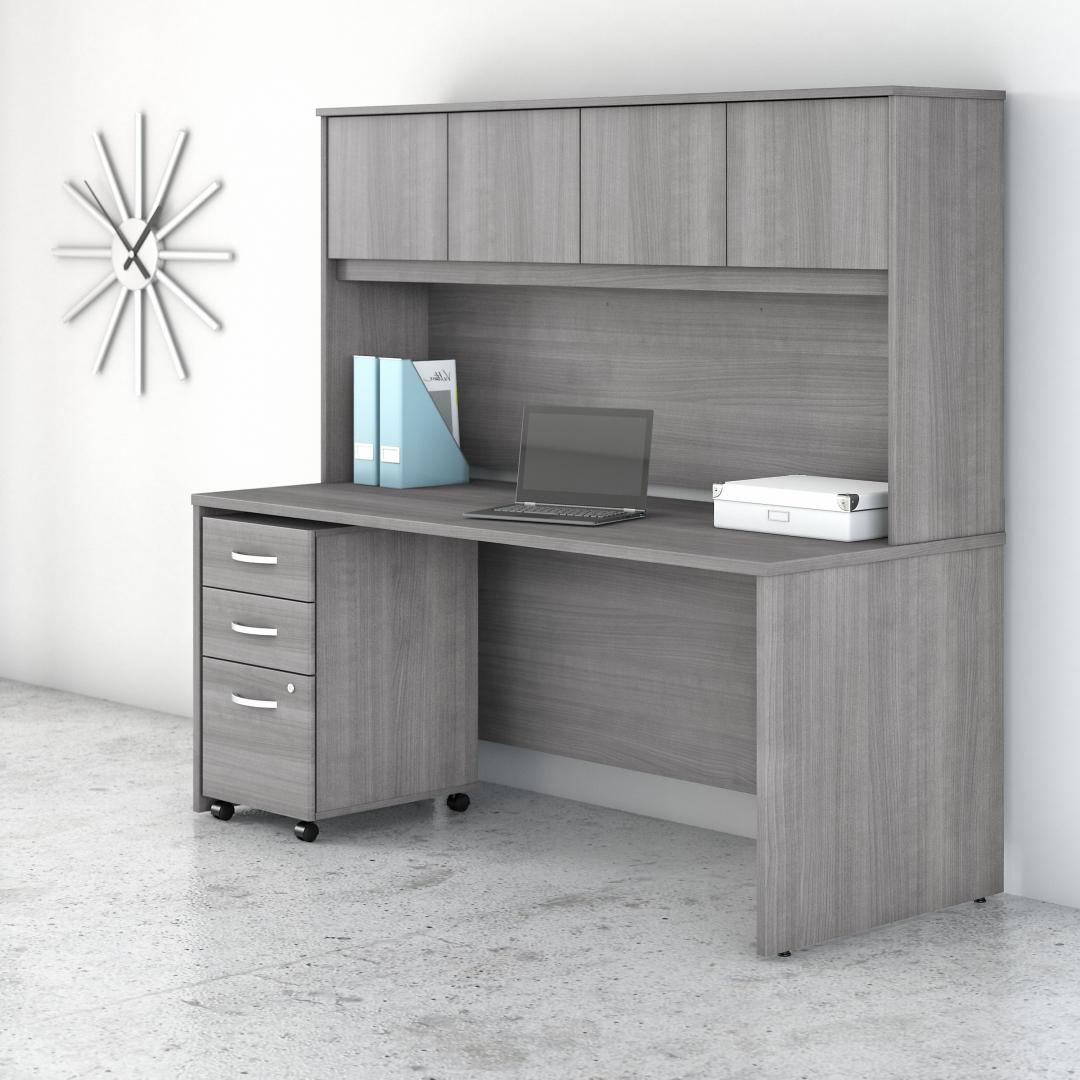 Besto office desk with hutch 71w x 29d lifestyle