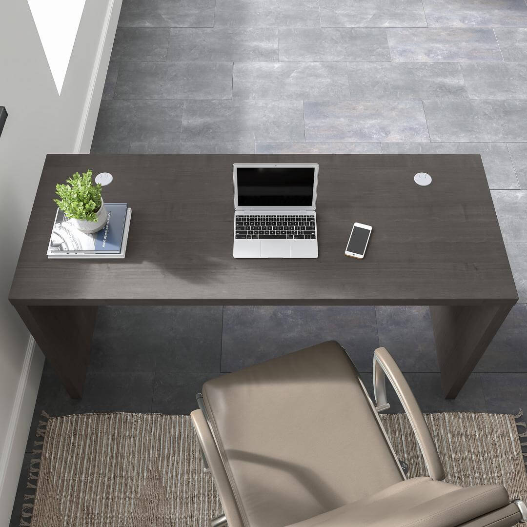 Clarity straight office desks 60w x 24d top