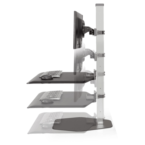 Desktop riser 2 monitors height adjustment