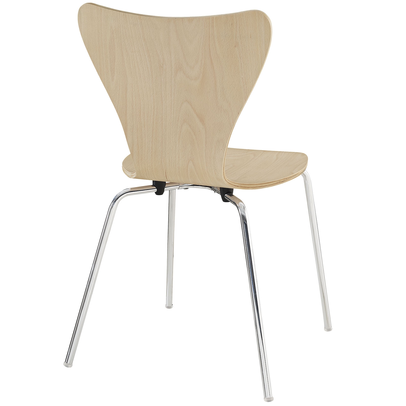 Dining wooden chair back view