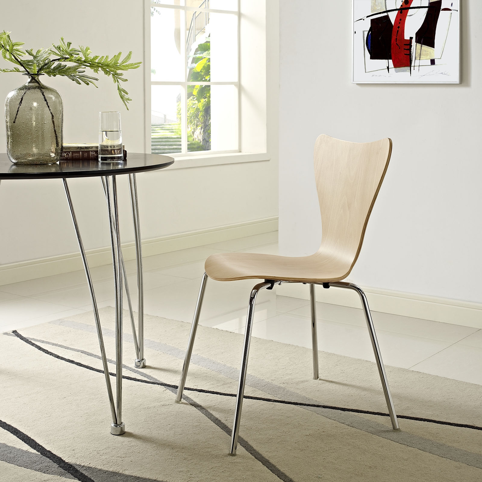 Dining wooden chair environmental